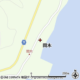 青森県平内町（東津軽郡）東滝（間木）周辺の地図