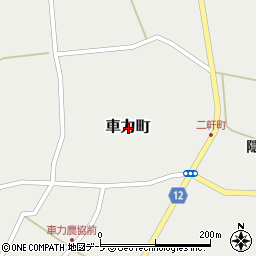 青森県つがる市車力町周辺の地図