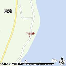 青森県東津軽郡平内町東滝間木76周辺の地図