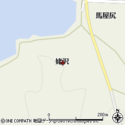 青森県東津軽郡平内町茂浦姥沢周辺の地図