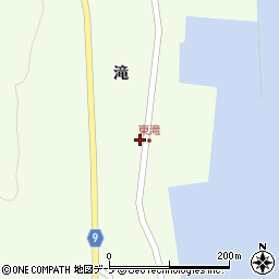 青森県東津軽郡平内町東滝滝84周辺の地図