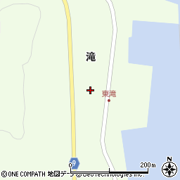 青森県東津軽郡平内町東滝滝88周辺の地図