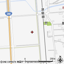 青森県東津軽郡蓬田村長科周辺の地図