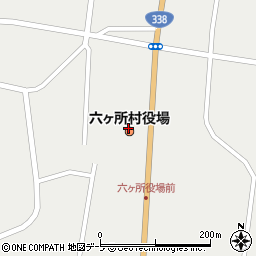 六ヶ所村役場　車庫直通周辺の地図