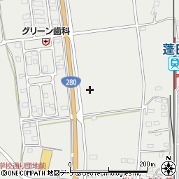青森県東津軽郡蓬田村阿弥陀川周辺の地図