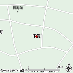 青森県つがる市豊富町千貫周辺の地図