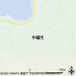青森県東津軽郡平内町稲生小稲生周辺の地図