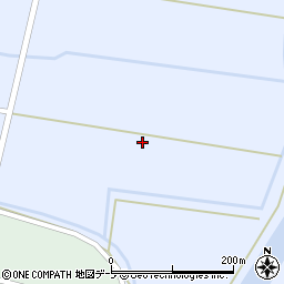 青森県つがる市富萢町（初緑）周辺の地図