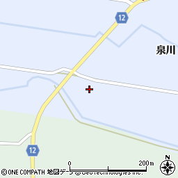 青森県つがる市富萢町小泉周辺の地図