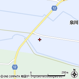 青森県つがる市富萢町（小泉）周辺の地図