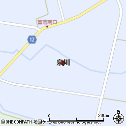 青森県つがる市富萢町（泉川）周辺の地図