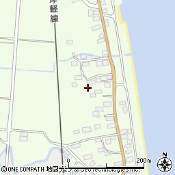 青森県東津軽郡蓬田村蓬田汐越周辺の地図