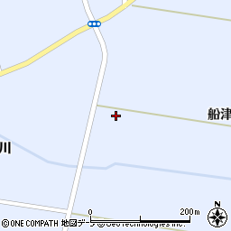 青森県つがる市富萢町鴨野周辺の地図