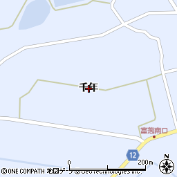 青森県つがる市富萢町千年周辺の地図