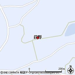 青森県つがる市富萢町（荘野）周辺の地図