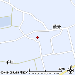 青森県つがる市富萢町藪分59周辺の地図
