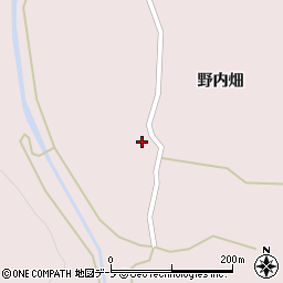 青森県東津軽郡平内町東田沢野内畑前田周辺の地図