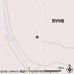 青森県平内町（東津軽郡）東田沢（野内畑前田）周辺の地図