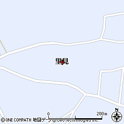 青森県つがる市富萢町里見周辺の地図