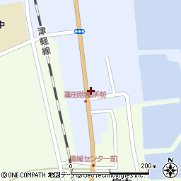 蓬田村役場　診療所周辺の地図