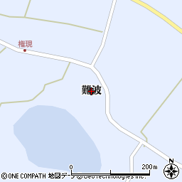 青森県つがる市富萢町（難波）周辺の地図