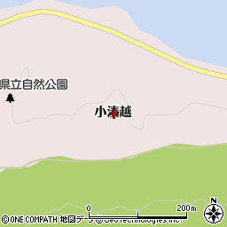 青森県東津軽郡平内町東田沢小湊越周辺の地図