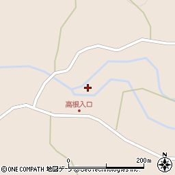 青森県東津軽郡蓬田村広瀬高根周辺の地図