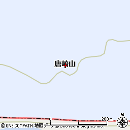 青森県北津軽郡中泊町今泉唐崎山周辺の地図