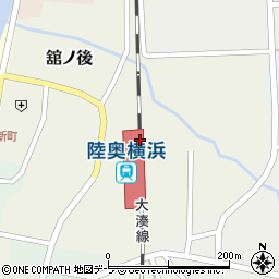 陸奥横浜駅周辺の地図