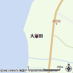 青森県上北郡横浜町大豆田周辺の地図