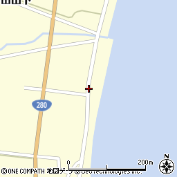 青森県外ヶ浜町（東津軽郡）平舘野田山下周辺の地図
