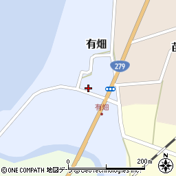 青森県上北郡横浜町有畑25周辺の地図