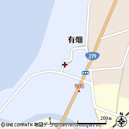 青森県上北郡横浜町有畑102周辺の地図