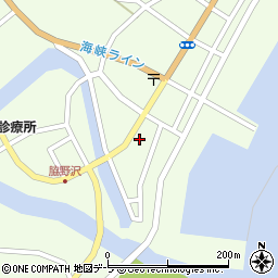 青森県むつ市脇野沢本村118周辺の地図