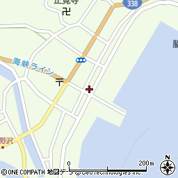青森県むつ市脇野沢本村180周辺の地図