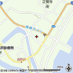 青森県むつ市脇野沢本村90周辺の地図