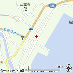 青森県むつ市脇野沢本村182周辺の地図