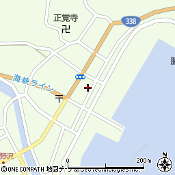 青森県むつ市脇野沢本村174周辺の地図
