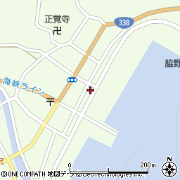 青森県むつ市脇野沢本村184周辺の地図