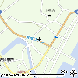 青森県むつ市脇野沢本村74周辺の地図