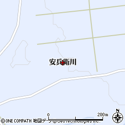 青森県今別町（東津軽郡）大川平（安兵衛川）周辺の地図