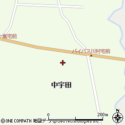 青森県東津軽郡今別町浜名中宇田周辺の地図