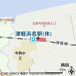 津軽浜名駅周辺の地図