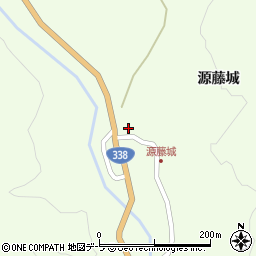 青森県むつ市脇野沢源藤城周辺の地図