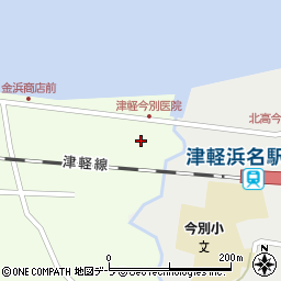 青森県東津軽郡今別町浜名中宇田1-31周辺の地図