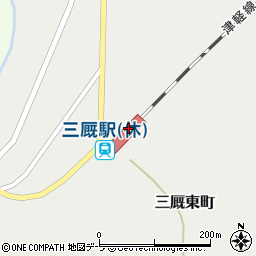 三厩駅周辺の地図