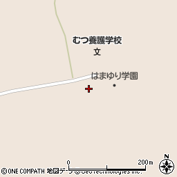 むつ市役所下北地域広域行政事務組合　はまゆり学園周辺の地図