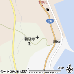 義経寺周辺の地図