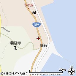 青森県東津軽郡外ヶ浜町三厩中浜2周辺の地図
