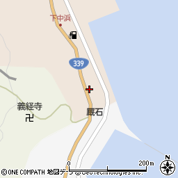 青森県東津軽郡外ヶ浜町三厩中浜4-1周辺の地図